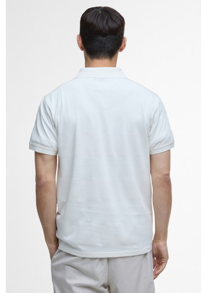 B.ıntl Chapter Jacquard Texture Polo Yaka WH32 Whisper White