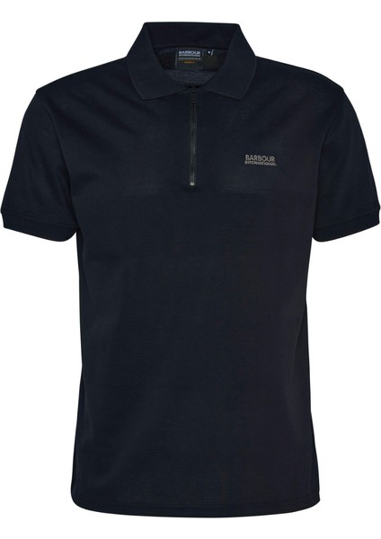 B.ıntl Chapter Jacquard Texture Polo Yaka BK11 Black