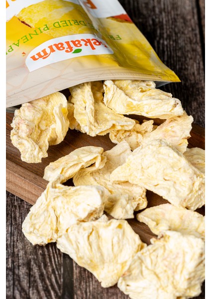 Freeze Dried Ananas, Dondurularak Kurutulmuş Meyve Cipsi, Freeze Dry Meyve Kurusu 30 gr modelleri