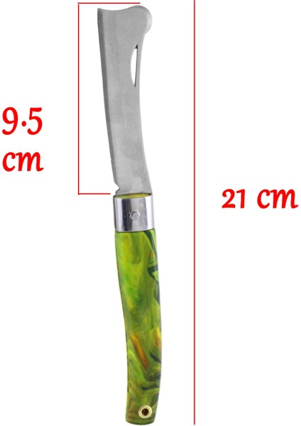 (4'LÜ SET) Eğri ve Düz Uçlu Aşı Bıçağı Bağ Bıçağı Çakısı Aşı Bandı + Aşı Macunu