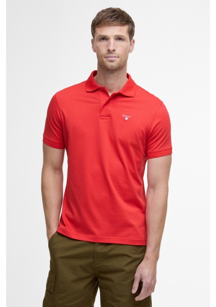 Active Tailored Fit Polo Yaka RE52 Risk Red