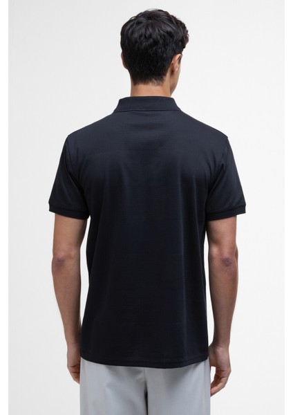B.ıntl Chapter Jacquard Texture Polo Yaka BK11 Black