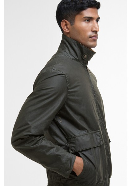 Newbury Yağlı Ceket Ol51 Archive Olive/Heritage Check indirimleri