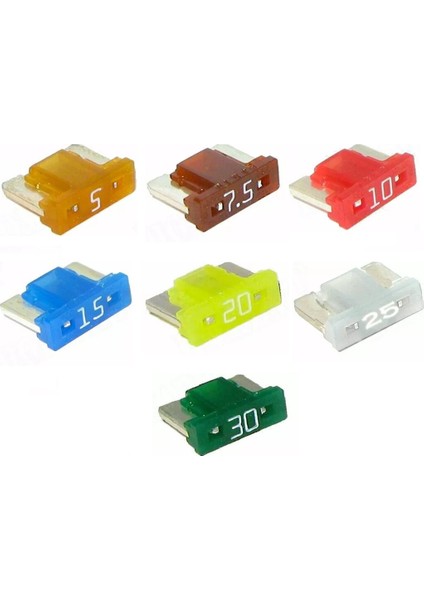 50 Adet Mini Oto Bıçak Sigorta, Yassı Sigorta (mikro, micro) indirimleri