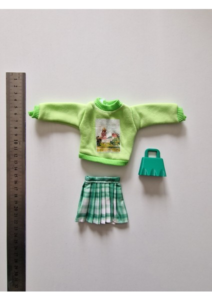 Barbi Oyuncak Bebek Için 3 Lü Kıyafet Takımı