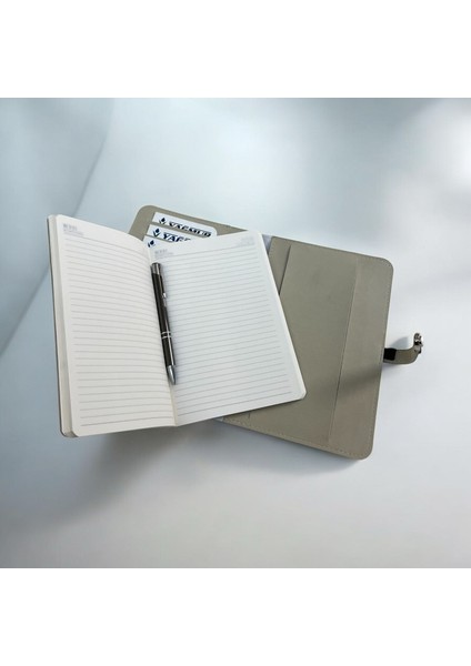 Özel Tasarım Nubuk Deri Kılıflı Defter - Tükenmez Kalem Seti Hediye fiyatları