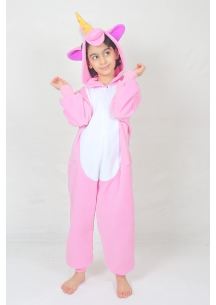 KADIKÖY KOSTÜM Kız Çocuk Pembe Unicorn Kostümü