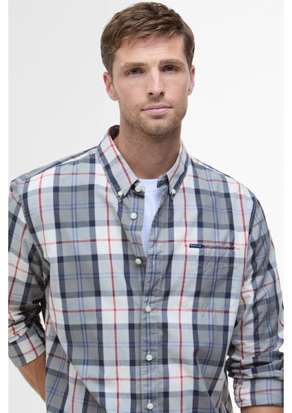 Laggon Tartan Slim Fit Gömlek TN40 Bleached Pine Tartan