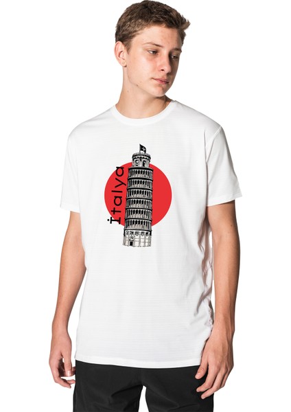 Felix Dies Beyaz Oversize Kalıp Italya Baskılı Unisex T-Shirt