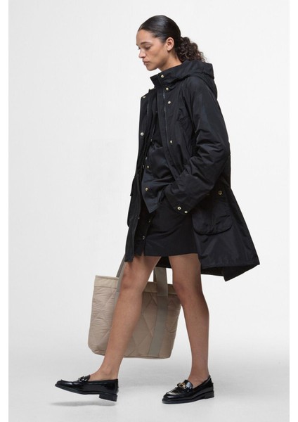 Una Showerproof Ceket BK11 Black/ancient