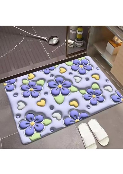 Su emici banyo paspası, kaymaz taban, 40x60 cm, gri, kauçuk malzeme fiyatları