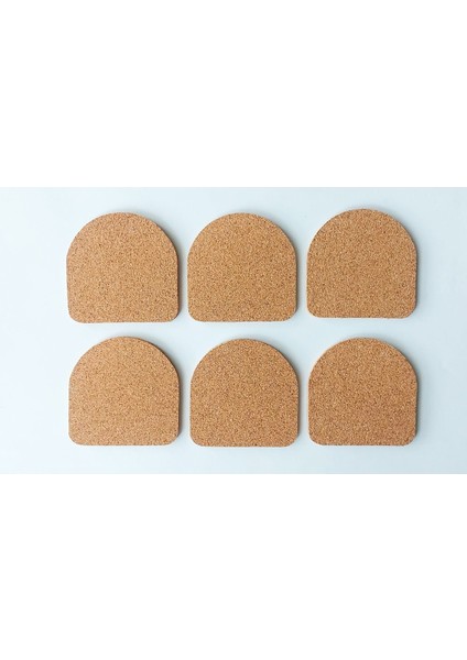 Mantar Bardak Altlığı 9CMX9CM Kalınlık 0.5cm 6ADET