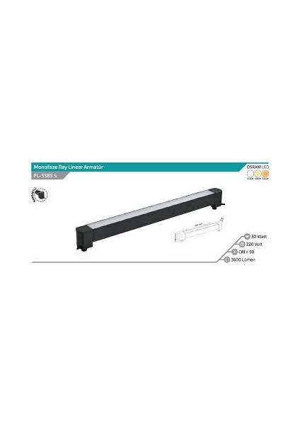 Opak Difüzörlü Ray Armatür fiyatları