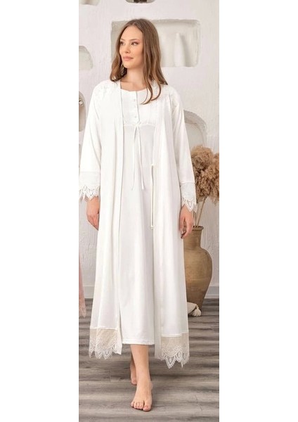 Bone 5933 Mikro Müslim Lohusa Gecelik Sabahlık Takım