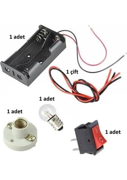 Hayal Sepeti 3' Lü Deney Seti, Elektrik + Motor+ Solar Panel Motor Deney Setleri