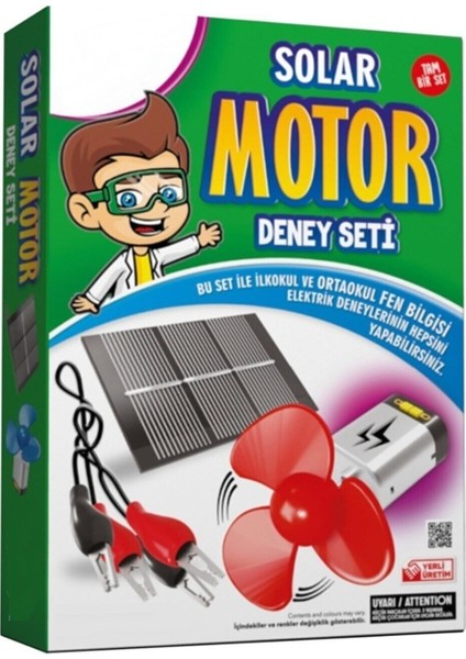 Hayal Sepeti 3' Lü Deney Seti, Elektrik + Motor+ Solar Panel Motor Deney Setleri