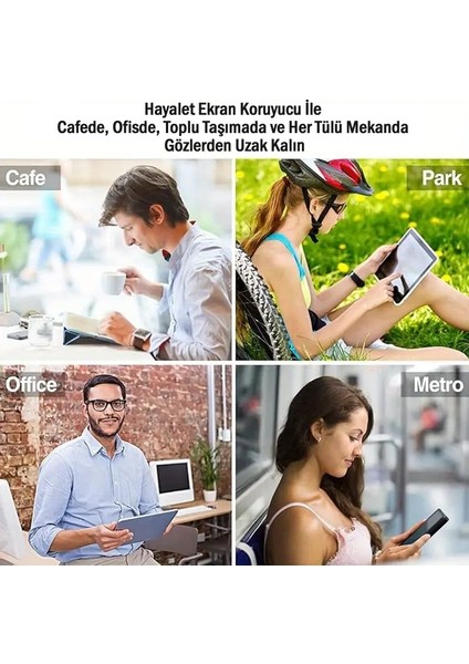 Microsoft Surface Go 3 10.5'' Tablet Hayalet Ekran Koruyucu Privacy Nano Ekran Koruyucu