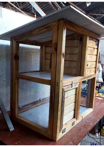 2 Katlı Tavşan & Kemirgen Kafesi - 100*90*55 modelleri