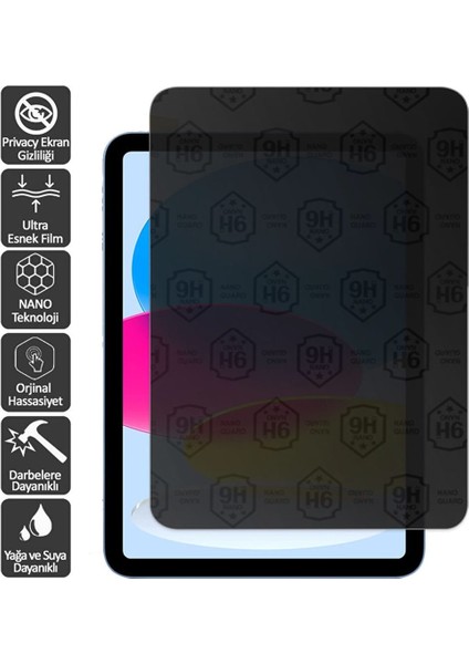 Insignia Flex 10.1" 10.1'' Tablet Hayalet Ekran Koruyucu Privacy Nano Ekran Koruyucu