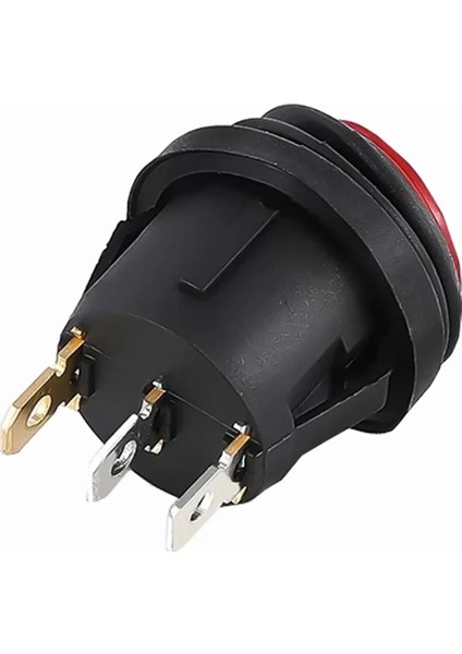 IC-131W Yuvarlak 220 Volt Işıklı Su Geçirmez On/off Anahtar (4172)