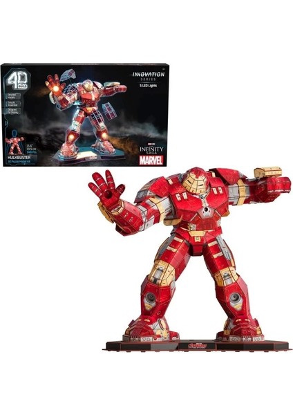 4d Build Store Marvel Hulkbuster 3D Bulmaca Model Seti