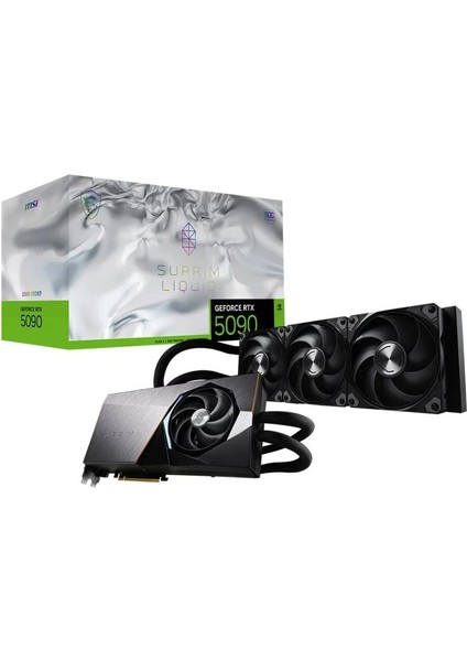 Msı Geforce Rtx 5090 32G Suprım Lıquıd Soc 32GB Gddr7 512 Bit Dlss 4 Sıvı Soğutuculu Ekran Kartı G5090-32SLS/912-V530-011