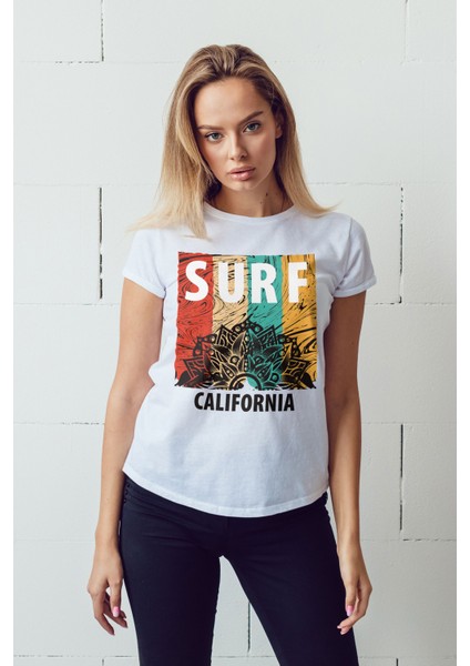Surf Baskılı Tshirt