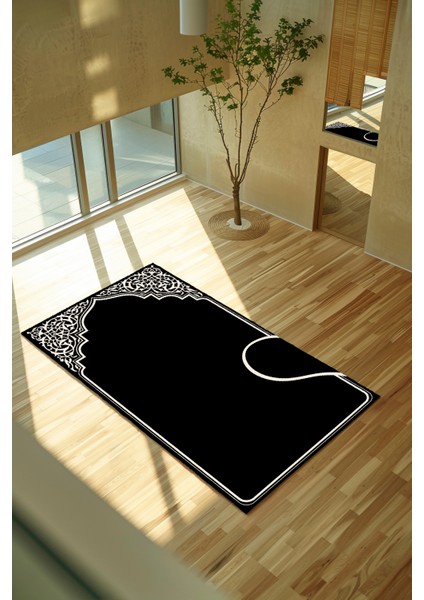Dekoratif Dijital Baskılı Kaymaz Taban Seccade Namazlık 70X120 modelleri