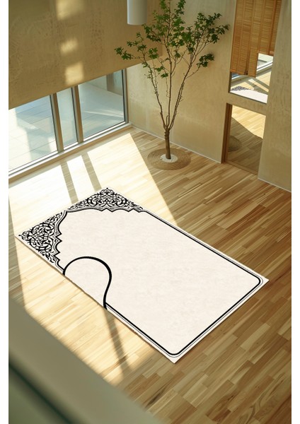 Dekoratif Dijital Baskılı Kaymaz Taban Seccade Namazlık 70X120 fırsatları
