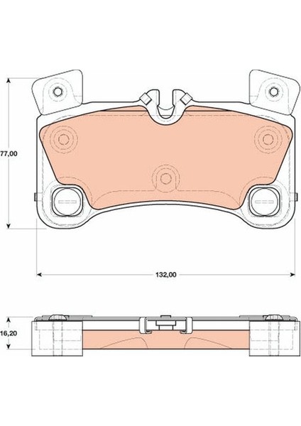 Arka Balata Fişsiz Porsche Cayenne/audi Q7/volkswagen Touareg 02-15