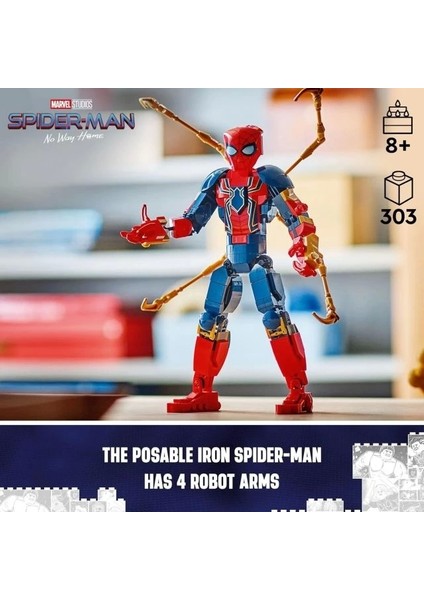 Marvel Demir Örümcek Adam Inşaat Figürü