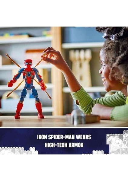 Marvel Demir Örümcek Adam Inşaat Figürü