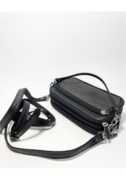 Erkek Siyah Hakiki Deri El Çantası modelleri