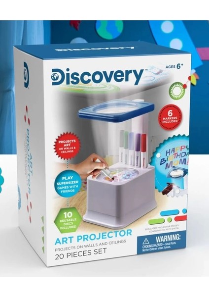 - Eğlenceli Sanat Projeksiyonu ve Boyama Seti White