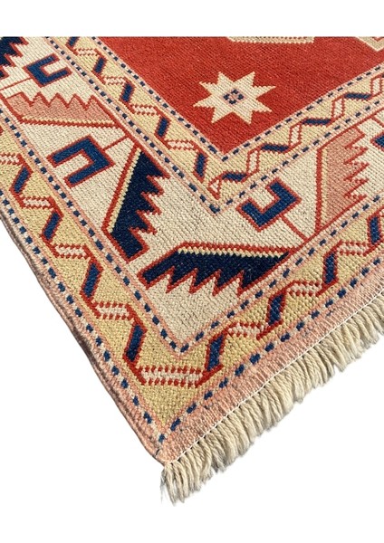 El Dokuma Eskitme Milas Halısı 130 x 190 Vintage Krem Yün Halı fiyatları