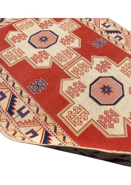 El Dokuma Eskitme Milas Halısı 130 x 190 Vintage Krem Yün Halı fırsatları