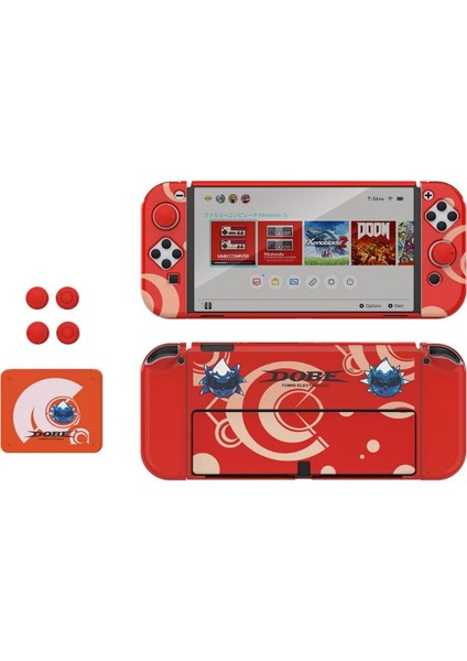 Nintendo Switch OLED Çoklu Koruma Kiti 8 In 1 Dobe TNS-1192R