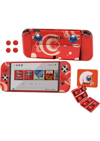 Nintendo Switch OLED Çoklu Koruma Kiti 8 In 1 Dobe TNS-1192R