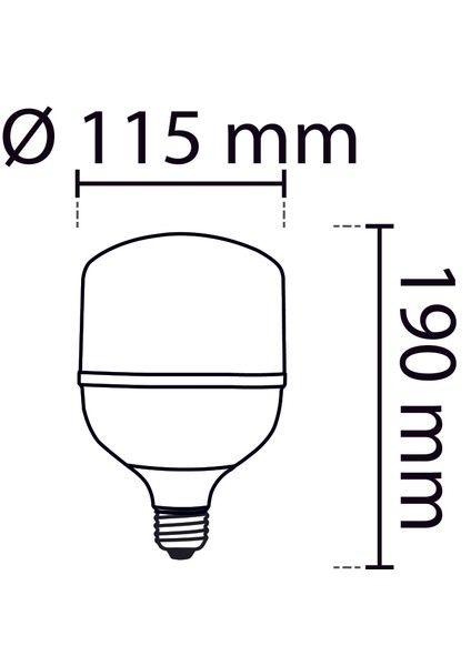 40W Beyaz LED Torch Ampul Noas (6500K) modelleri