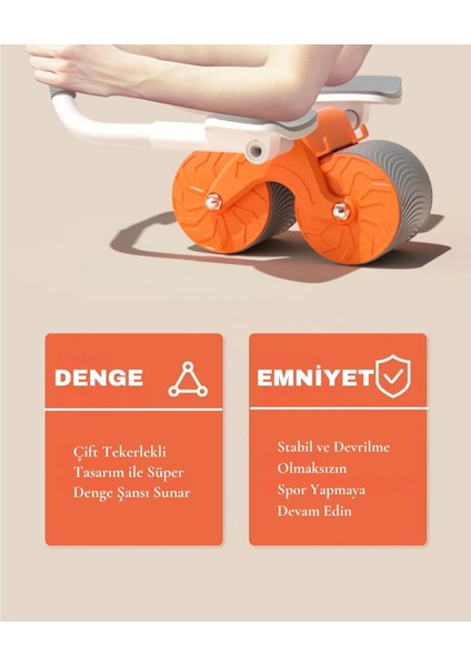 "evde Spor Için Karın Egzersiz Aleti | Kaymaz & Sessiz Ab Roller + Diz Pedi | Karın, Kol & Sırt Kaslarını Güçlendiren Ergonomik & Dayanıklı Fitness Ekipmanı fiyatları