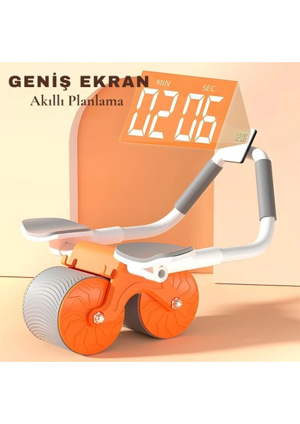 "evde Spor Için Karın Egzersiz Aleti | Kaymaz & Sessiz Ab Roller + Diz Pedi | Karın, Kol & Sırt Kaslarını Güçlendiren Ergonomik & Dayanıklı Fitness Ekipmanı fırsatları
