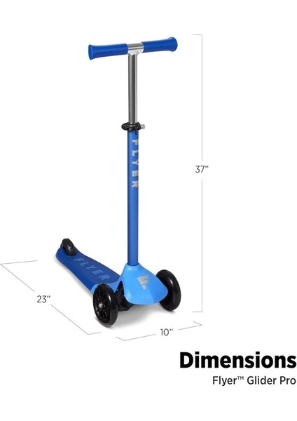 Flyer Planör Pro Çocuk Scooter Mavi