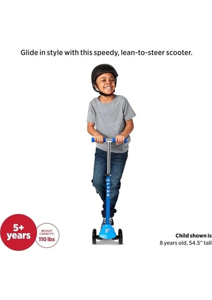 Flyer Planör Pro Çocuk Scooter Mavi