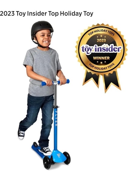 Flyer Planör Pro Çocuk Scooter Mavi