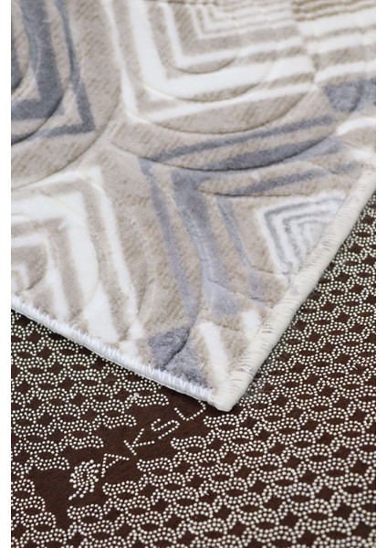 Aksu Salento Gri Kaymaz Tabanlı Kesme Kabartmalı Salon Koridor Mutfak Halı modelleri