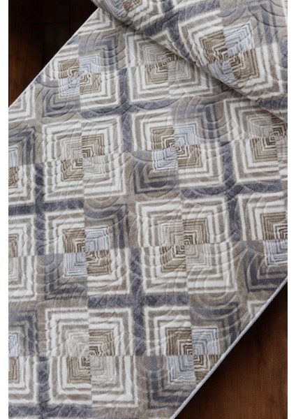 Aksu Salento Gri Kaymaz Tabanlı Kesme Kabartmalı Salon Koridor Mutfak Halı fırsatları