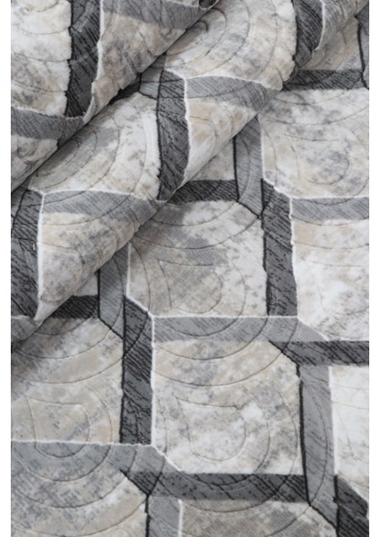 Aksu Lisbon Gri Kaymaz Tabanlı Kesme Kabartmalı Salon Koridor Mutfak Halı fiyatları