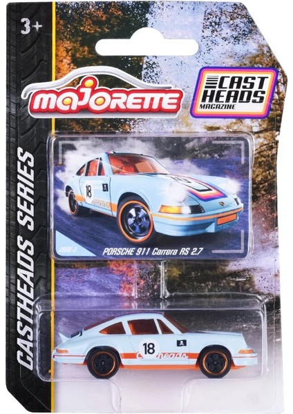 - Cast Heads Serisi Porsche 911 Carrera Rs 2.7 (Mavi)
