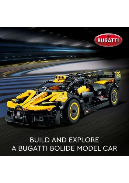 Technic Bugatti Bolide Yarış Arabası Yapı Seti 42151 Black