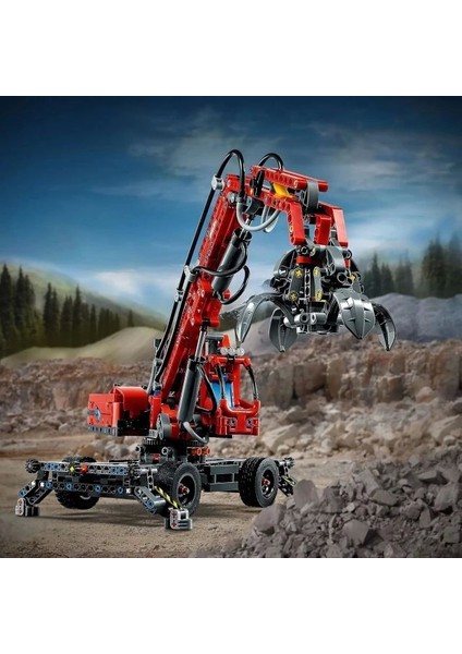 Technic Malzeme Taşıyıcı 42144 Mekanik Model Vinç Oyuncak Multicolor